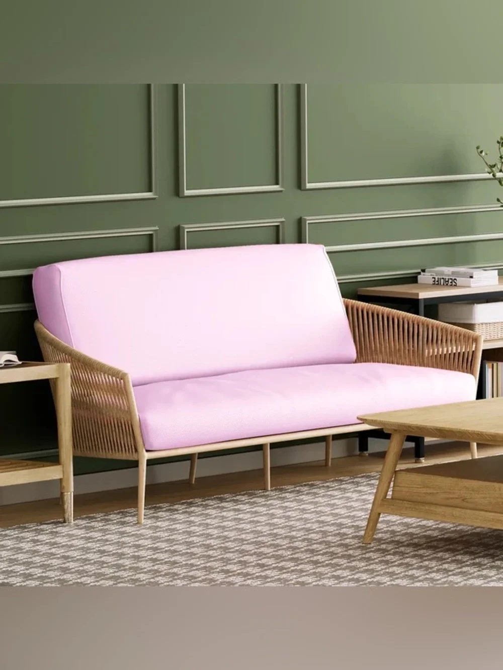 Beautiful Pink Futon Cover Twin Size Solid Futon Cover 39x75in
